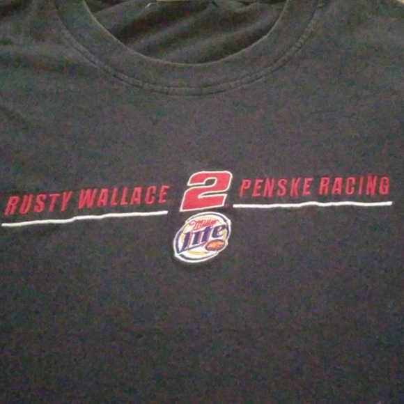 T-shirt De Collection NASCAR - Rusty Wallace 1996, Chase Authentics, Taille XL Noir, Made In USA - Vintage Racing !